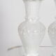 Vases baroques en opaline blanc