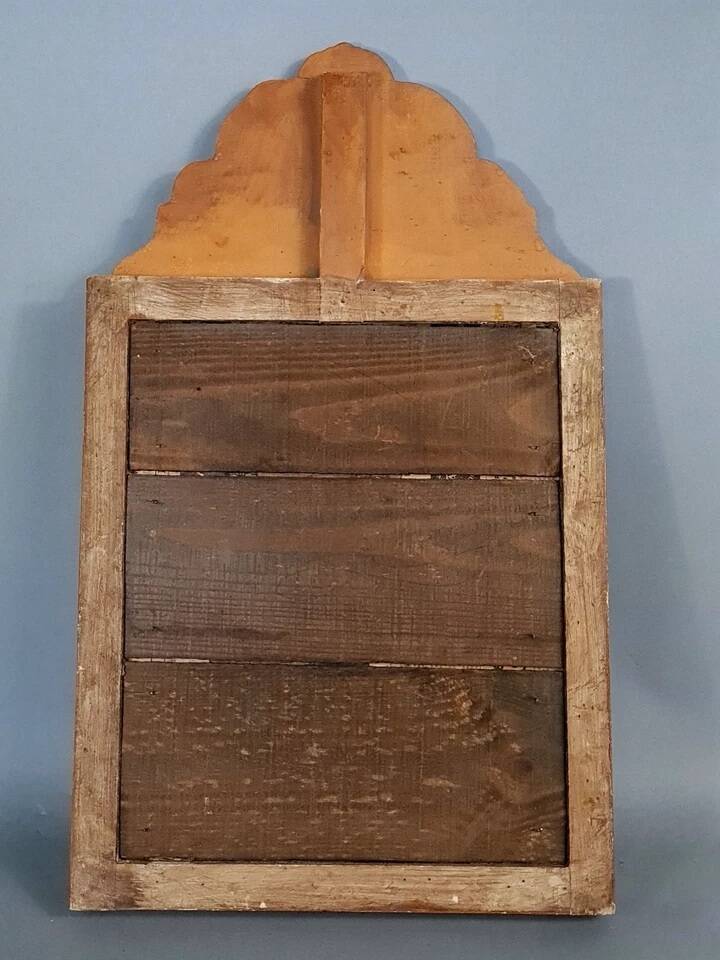 Mirror with carved gilded wooden frame in 18th century style 52x30 cm C492