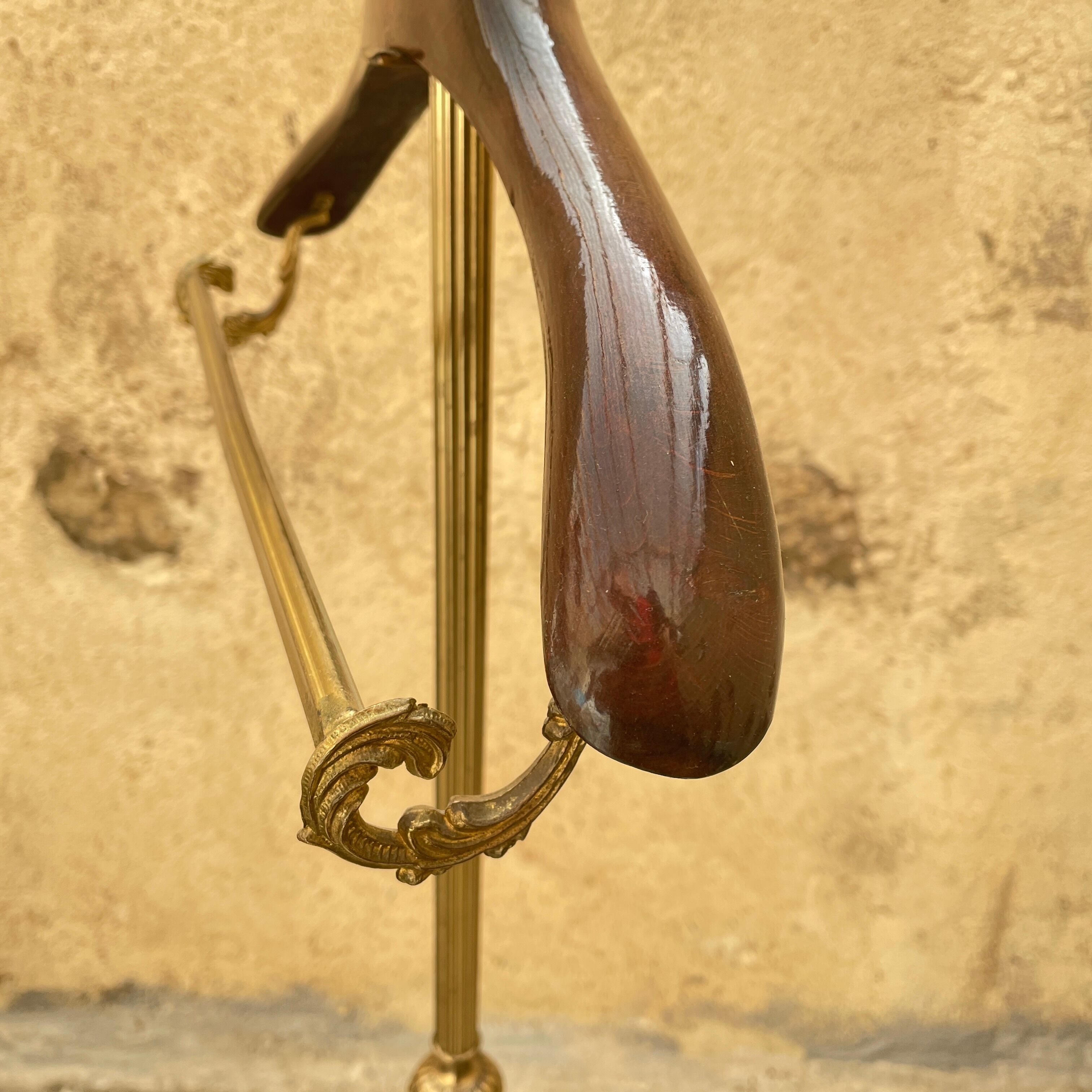 Vintage valet in gilded metal 1960