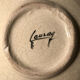 Empty cup pocket in cracked earthenware cherry decoration signed Lauray