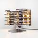 Unique & exceptional Italian 1960s Space age chrome table lamp