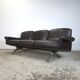Vintage design leather 3-seater sofa De Sede DS-31 from the 1960s.