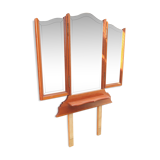 Wooden triptych mirror