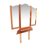 Wooden triptych mirror