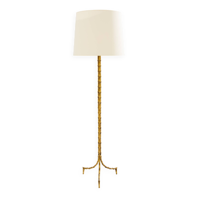 Lampadaire Maison Jansen feuillage bronze doré vers 1950