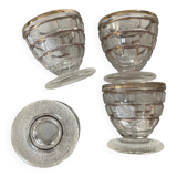 4 petits verres anciens