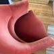 Antique pink toad armchair