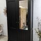 Wardrobe, old wardrobe painted black