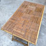 Vintage rattan coffee table