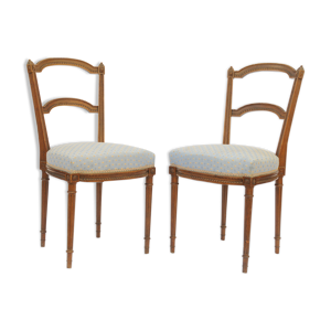 Paire de chaises vers - 1900