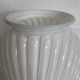 Vintage large pressed white glass vase