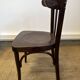 Curved wooden bistro chair – Baumann / Thonet style – 1950s-60s