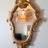 Old baroque golden mirror - 38x24cm