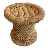 Bamboo and rope stool