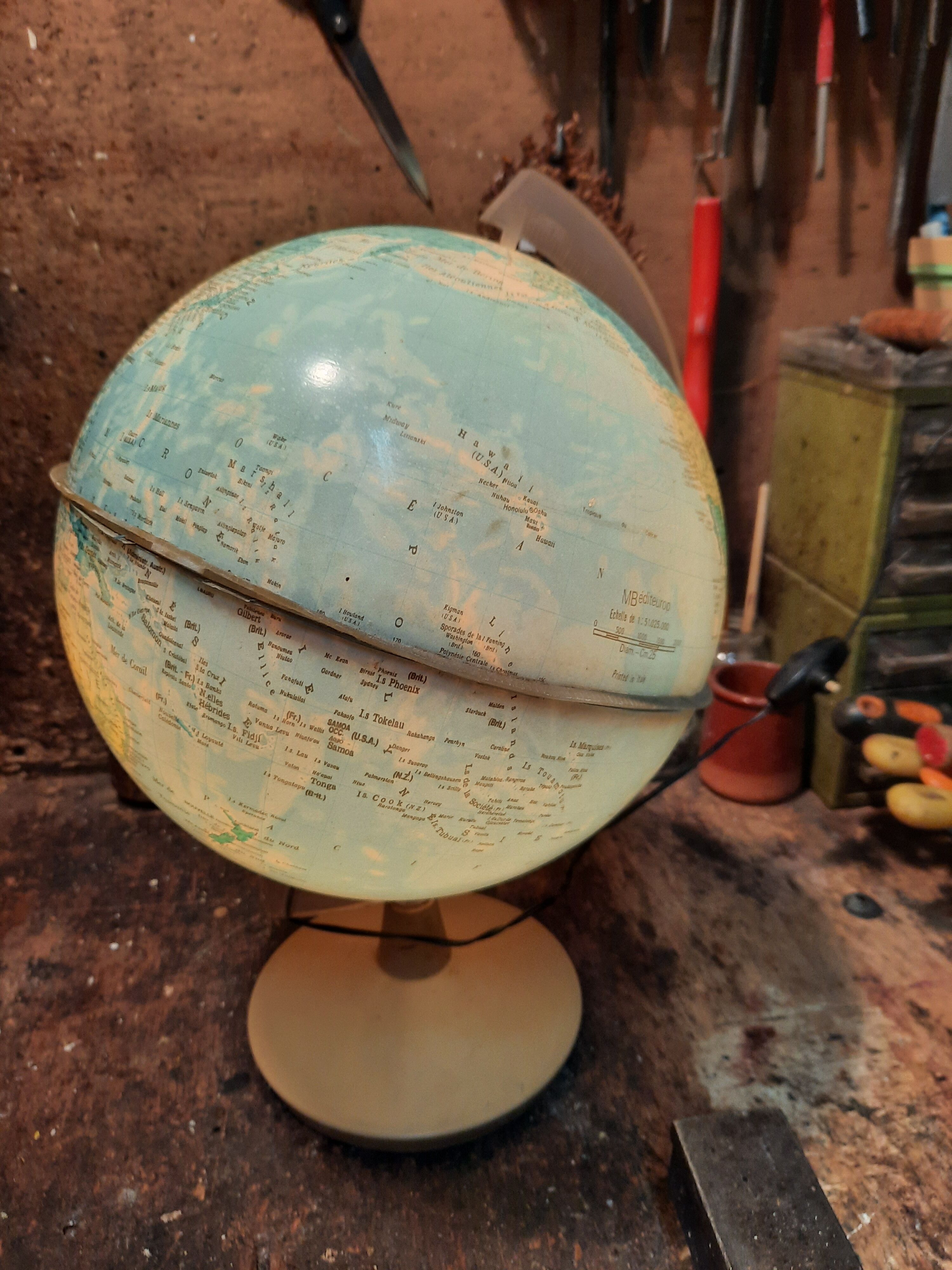Vintage Earth Globe