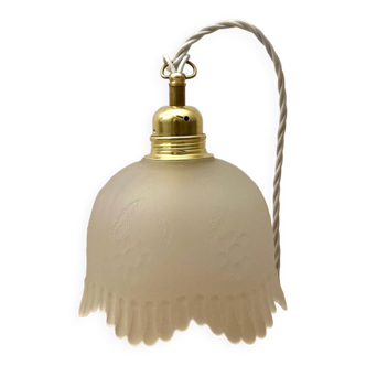 Art Nouveau glass portable lamp