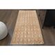 1970s vintage Turkish hand-knotted wool cotton orange runner rug 92x205