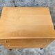 Commode vintage bois clair pieds métal 1950 1960