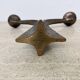 Brutalist bronze candle stick by Michael Harjes , 1970s