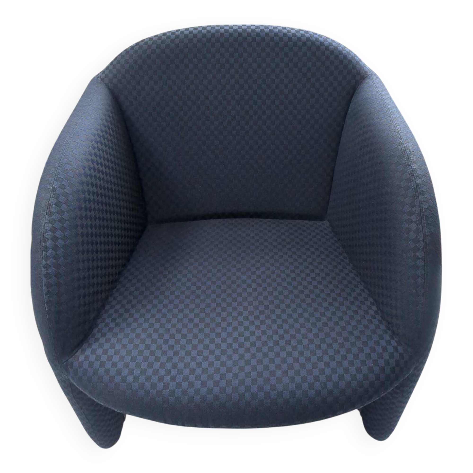 “Ben” armchair by Pierre Paulin for Artifort – 1980s – Geometric fabric
