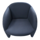 "Ben" armchair by Pierre Paulin for Artifort – 1980s – Geometric fabric