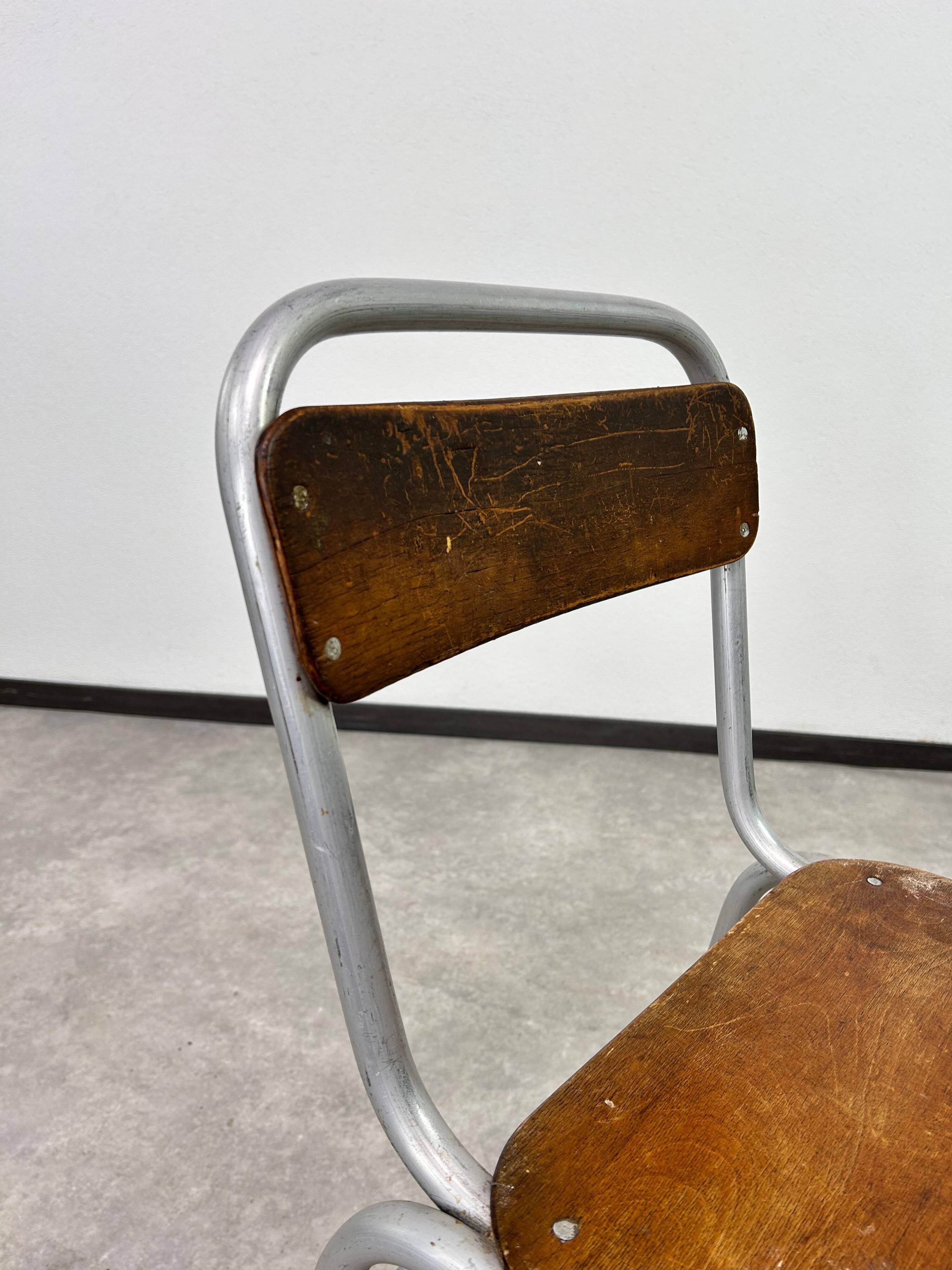 Vintage aluminium dining set