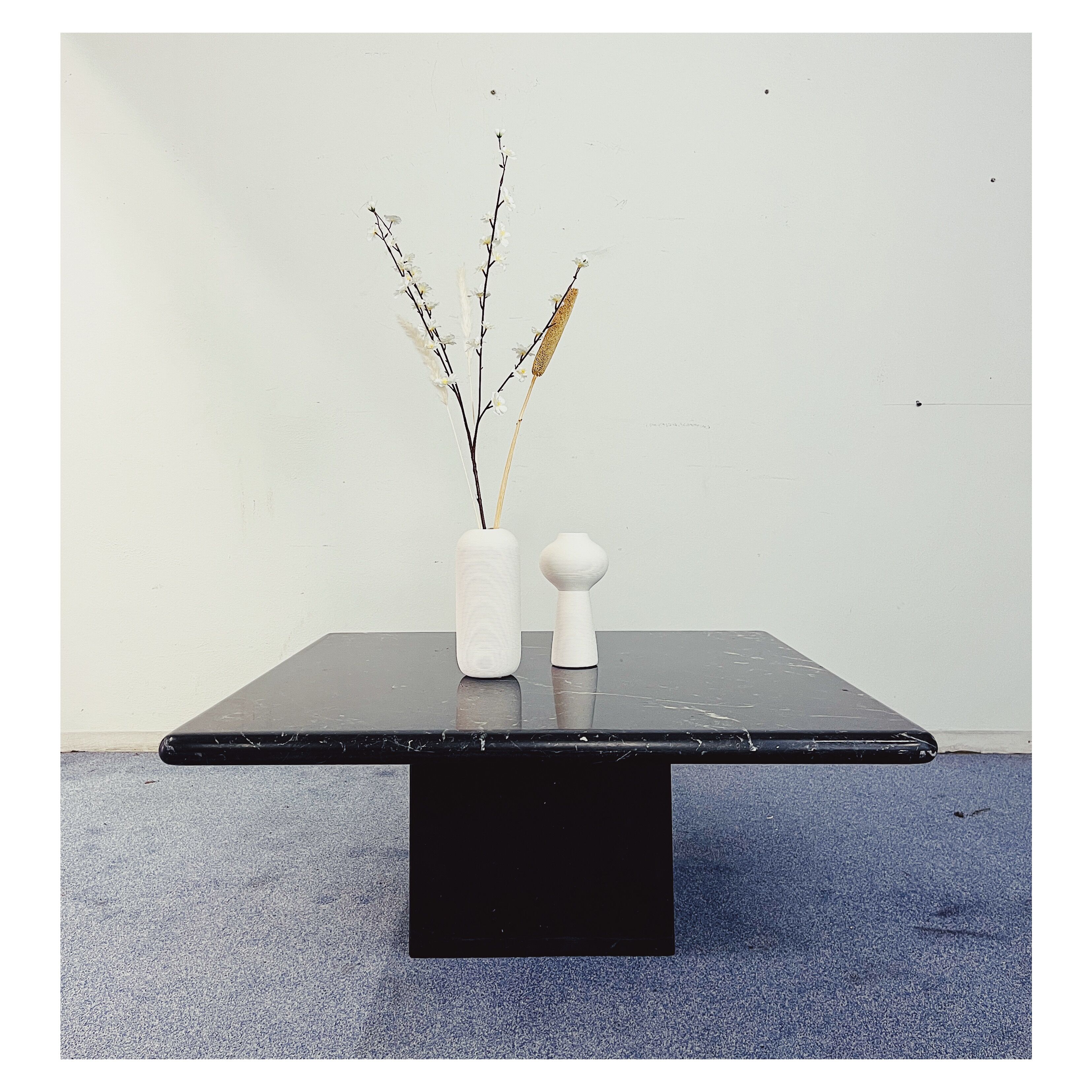 Marble Coffee Table Black