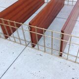 String shelf with 3 trays, vintage 60/70