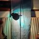 Authentic 70s floor lamp with 2 adjustable black lampshades