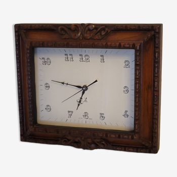 Vintage wooden clock clock Jaz Electronic France