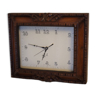 Vintage wooden clock clock Jaz Electronic France