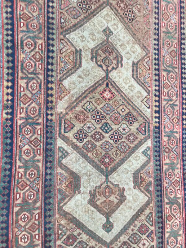 Tapis ancien persan sarab couloir 110x460 cm