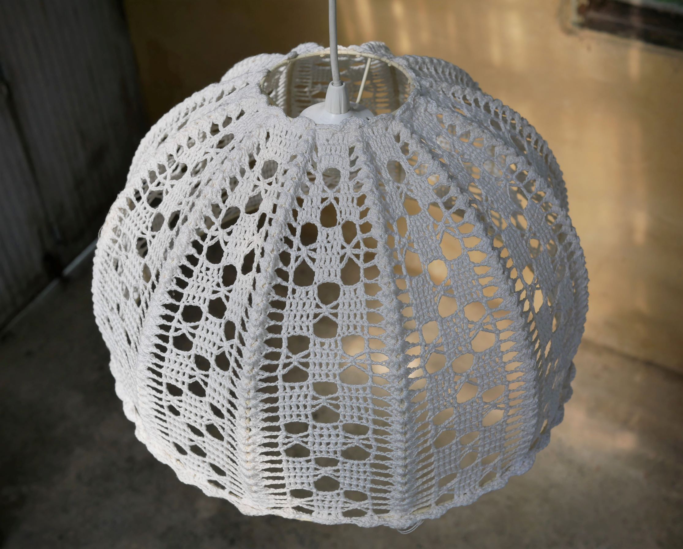 Suspension vintage en coton