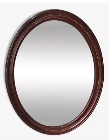 Set of 11 vintage wooden mirrors >60cm