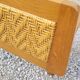 Vintage rattan and solid oak bed 1950s design