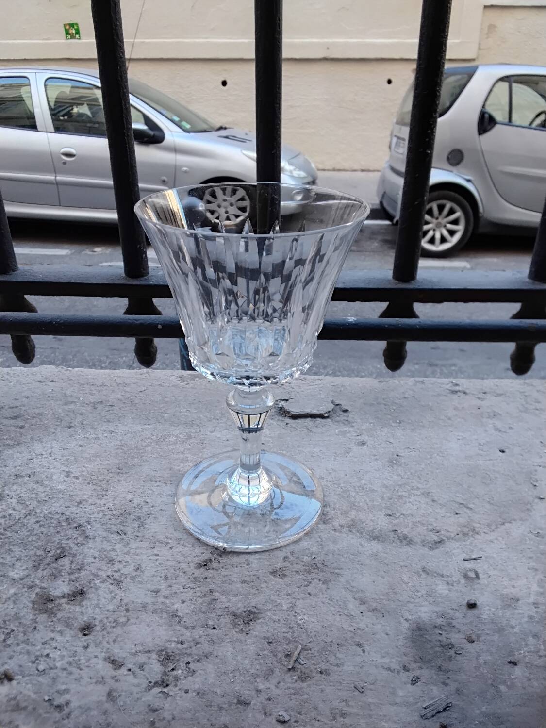 9 Baccarat piccadilly crystal water glasses 22cl h 15cm