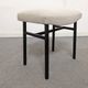 Series of 3 modernist drivers of the 50s /60s and their ottomans