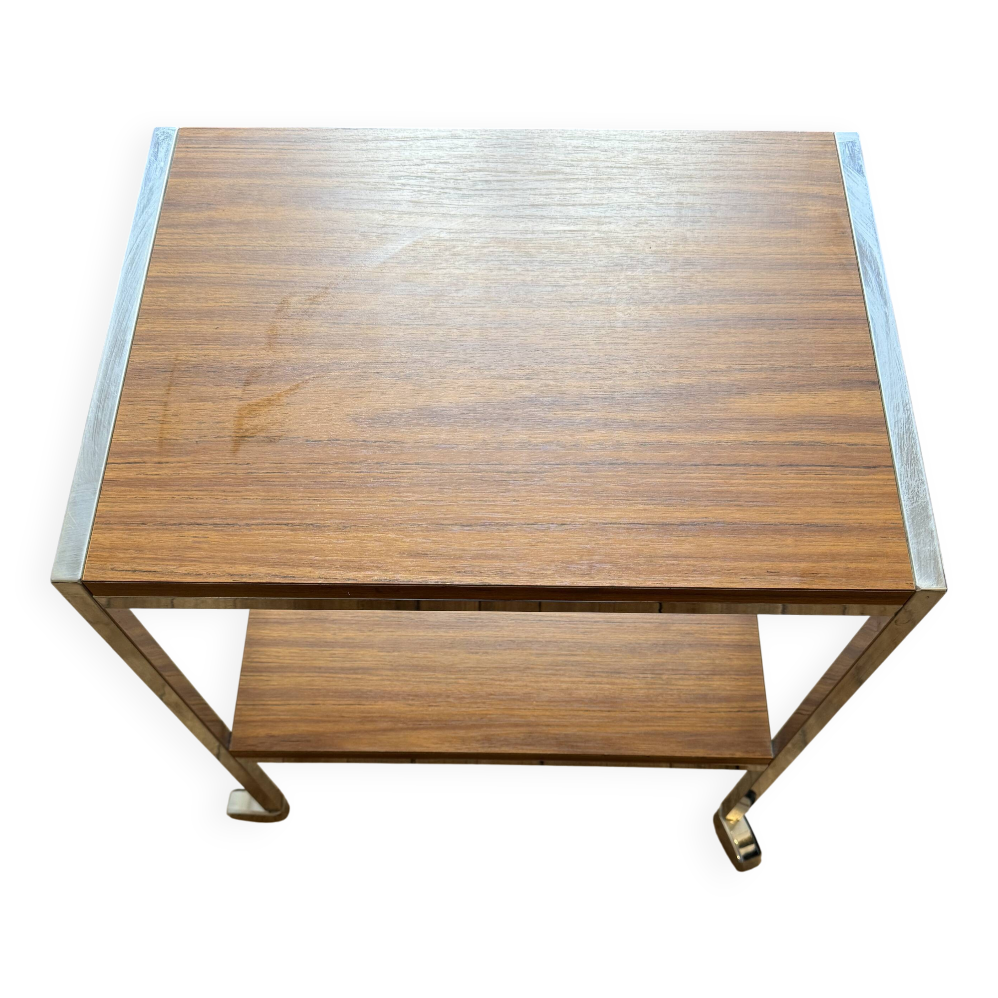 Wood and chrome sideboard