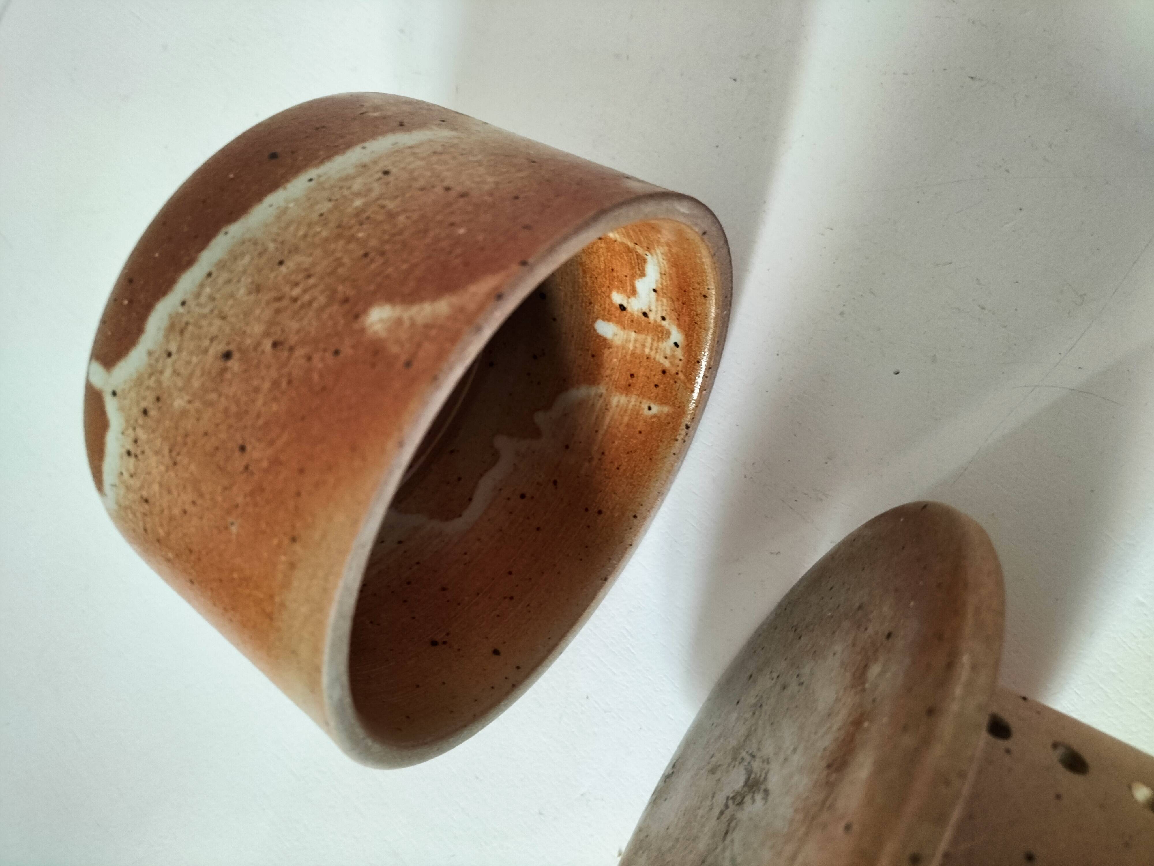 Antique water butter dish in stoneware – Handmade ceramics