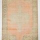 6x9 Peach Orange Turkish Vintage Rug, 192x288Cm