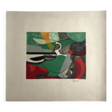 Danièle perré, sans titre, 1961. lithographie originale signée au crayon