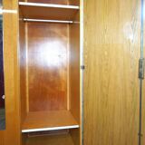 1960s varnished wardrobe with mirror