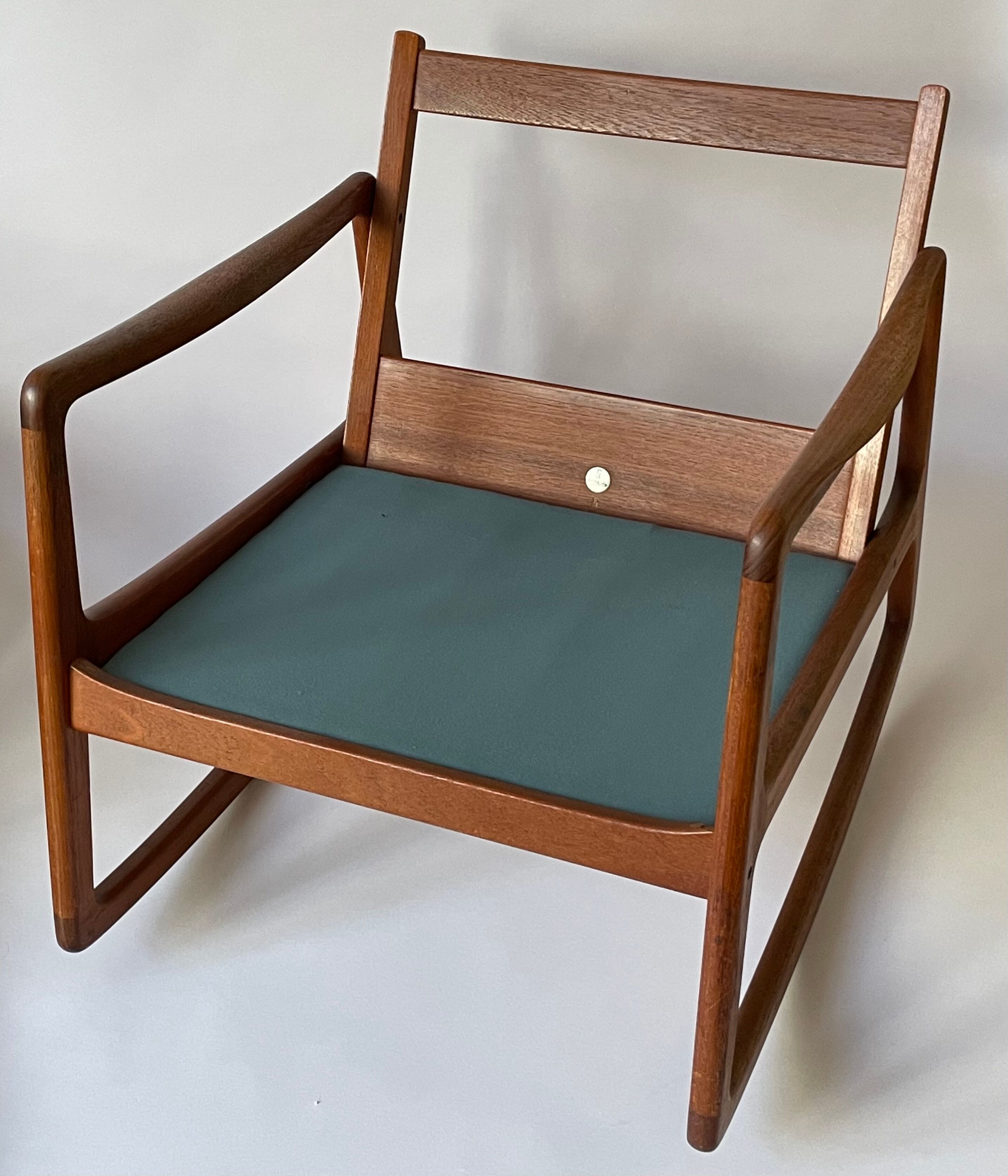 Teak rocking chair by Ole Wanscher, Denmark, 1960s