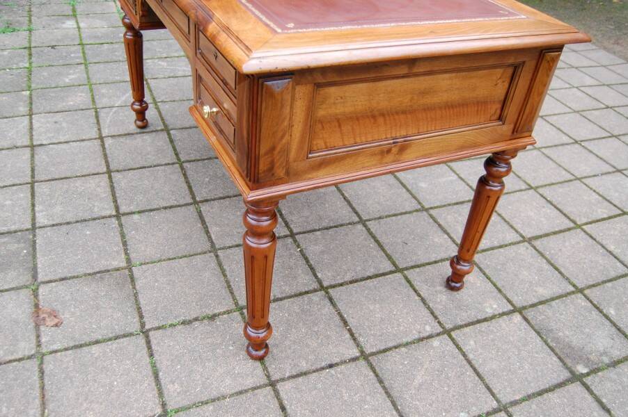 19th-century Louis Philippe walnut desk.