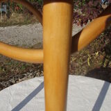 Set of 4 chairs wooden coffee multicore gold and black