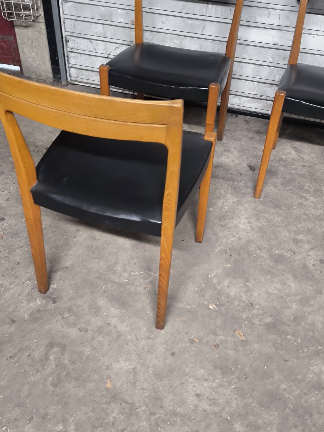 4 vintage Scandinavian teak chairs from the 1970s, Svegards Markaryd.