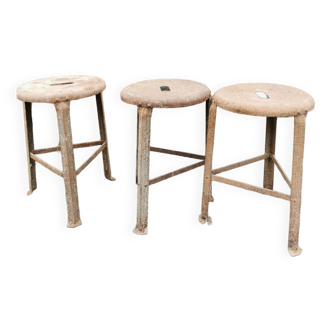 Lot de 3 tabourets general motors gm