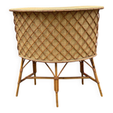 Bamboo tiki bar and bamboo rattan