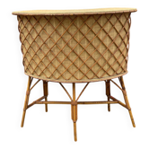 Bamboo tiki bar and bamboo rattan