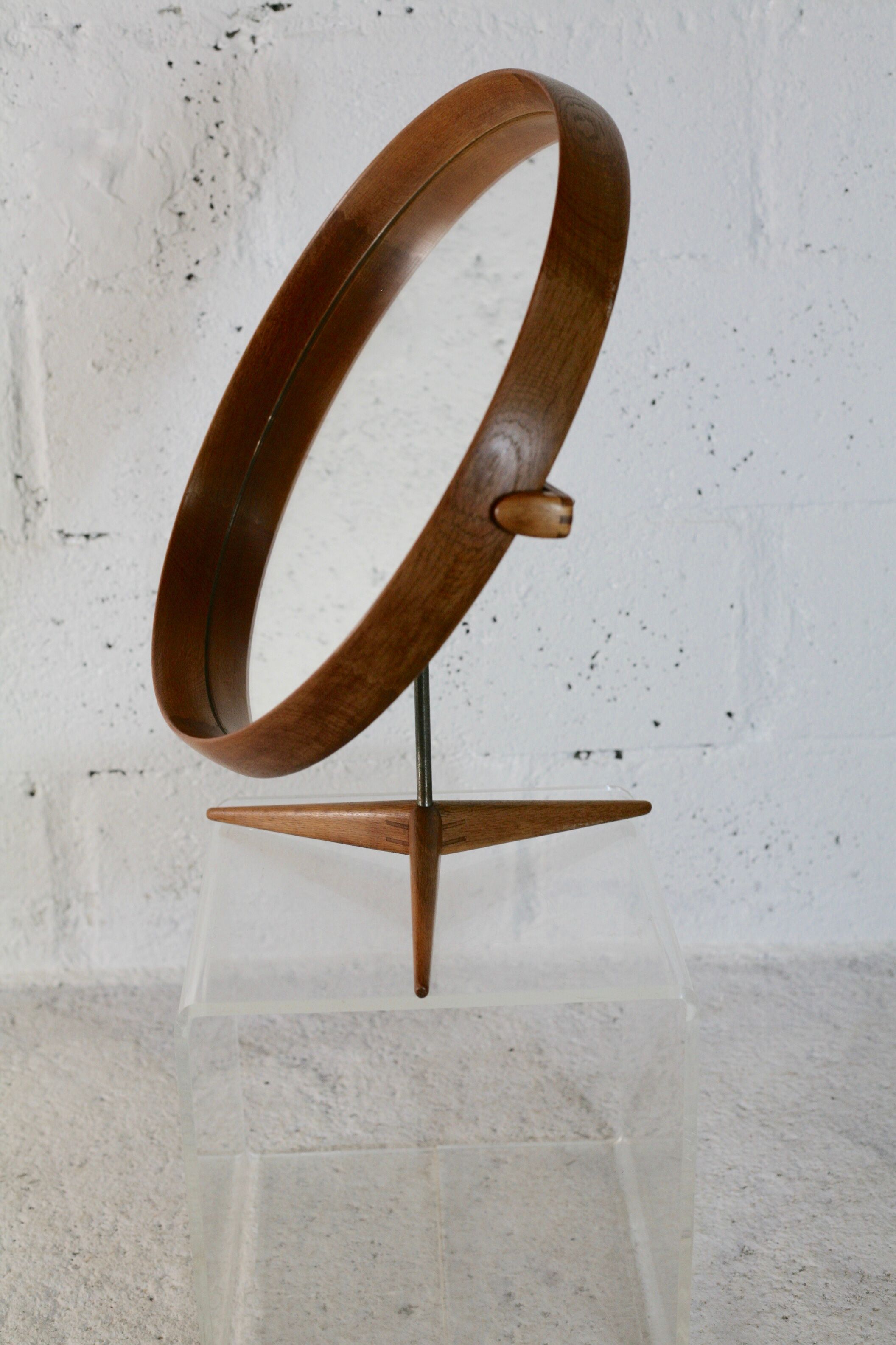 Mirror by Uno and Osten Kristiansson edition Luxus Sweden circa 1960 49x52cm